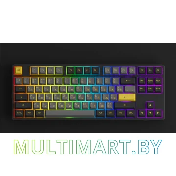 Клавиатура Akko 5087S Black & Gold (Akko CS Jelly Purple) картинка 3